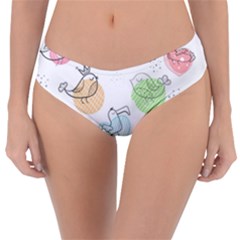 Cartoon-bird-cute-doodle-bird Reversible Classic Bikini Bottoms