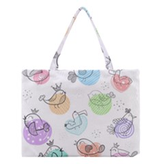 Cartoon-bird-cute-doodle-bird Medium Tote Bag