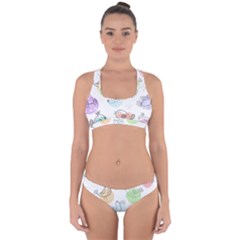 Cartoon-bird-cute-doodle-bird Cross Back Hipster Bikini Set