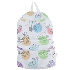 Cartoon-bird-cute-doodle-bird Foldable Lightweight Backpack