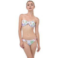 Cartoon-bird-cute-doodle-bird Classic Bandeau Bikini Set