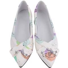 Cartoon-bird-cute-doodle-bird Women s Bow Heels