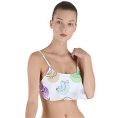 Cartoon-bird-cute-doodle-bird Layered Top Bikini Top 