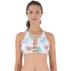 Cartoon-bird-cute-doodle-bird Perfectly Cut Out Bikini Top