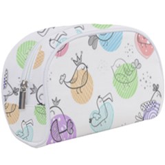 Cartoon-bird-cute-doodle-bird Make Up Case (Large)