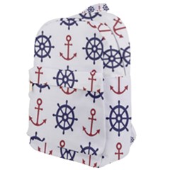 Nautical-seamless-pattern Classic Backpack