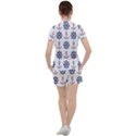 Nautical-seamless-pattern Women s Tee and Shorts Set View2