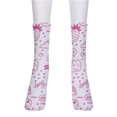 Cute-girly-seamless-pattern Crew Socks