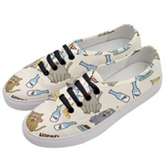 Happy-cats-pattern-background Women s Classic Low Top Sneakers by Jancukart