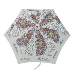 Neurodivergent Creative Smart Brain Mini Folding Umbrellas by Wegoenart