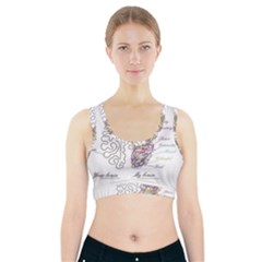 Neurodivergent Creative Smart Brain Sports Bra With Pocket by Wegoenart