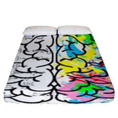 Brain Left Logic Language Science Fitted Sheet (king Size)