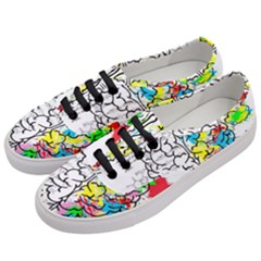 Brain Left Logic Language Science Women s Classic Low Top Sneakers by Wegoenart