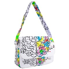 Brain Left Logic Language Science Courier Bag by Wegoenart