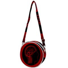 Artificial Intelligence Brain Think Crossbody Circle Bag by Wegoenart