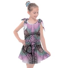 Tourette Syndrome Epilepsy Brain Kids  Tie Up Tunic Dress by Wegoenart