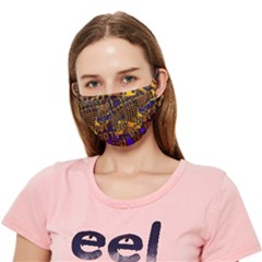 Binary Code Transformation Crease Cloth Face Mask (adult) by Wegoenart