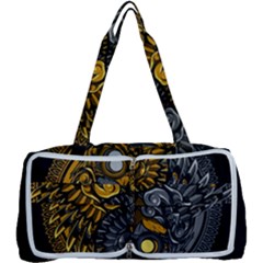 Yin-yang-owl-doodle-ornament-illustration Multi Function Bag