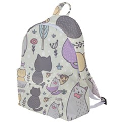 Funny Cartoon Cats Seamless Pattern The Plain Backpack by Jancukart