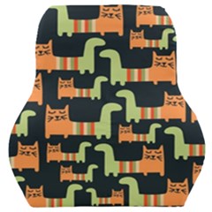 Seamless-pattern-with-cats Car Seat Back Cushion 