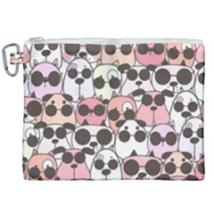 Cute-dog-seamless-pattern-background Canvas Cosmetic Bag (xxl)