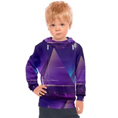 Egyptian-pyramids-night-landscape-cartoon Kids  Hooded Pullover