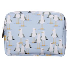 Cute-seagulls-seamless-pattern-light-blue-background Make Up Pouch (medium)