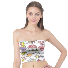 Fantasy-things-doodle-style-vector-illustration Tube Top