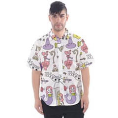 Fantasy-things-doodle-style-vector-illustration Men s Short Sleeve Shirt