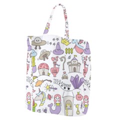 Fantasy-things-doodle-style-vector-illustration Giant Grocery Tote