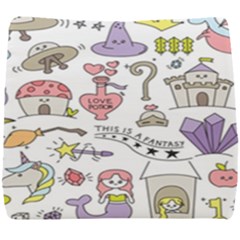 Fantasy-things-doodle-style-vector-illustration Seat Cushion