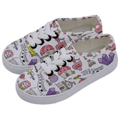 Fantasy-things-doodle-style-vector-illustration Kids  Classic Low Top Sneakers