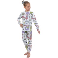 Fantasy-things-doodle-style-vector-illustration Kids  Long Sleeve Set 