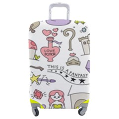 Fantasy-things-doodle-style-vector-illustration Luggage Cover (Medium)