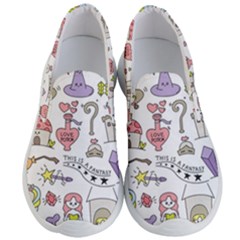 Fantasy-things-doodle-style-vector-illustration Men s Lightweight Slip Ons by Jancukart