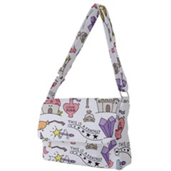 Fantasy-things-doodle-style-vector-illustration Full Print Messenger Bag (S)