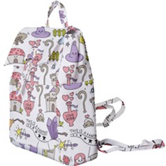 Fantasy-things-doodle-style-vector-illustration Buckle Everyday Backpack