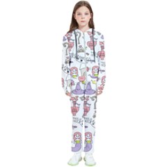 Fantasy-things-doodle-style-vector-illustration Kids  Tracksuit