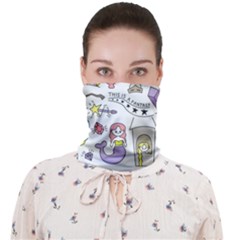 Fantasy-things-doodle-style-vector-illustration Face Covering Bandana (Adult)