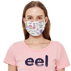 Fantasy-things-doodle-style-vector-illustration Cloth Face Mask (Adult)