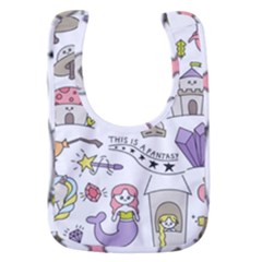 Fantasy-things-doodle-style-vector-illustration Baby Bib