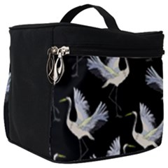 Crane-pattern Make Up Travel Bag (big)