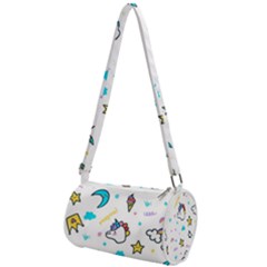 Unicorns-rainbows-seamless-pattern Mini Cylinder Bag