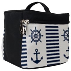 Nautical-seamless-pattern-vector-illustration Make Up Travel Bag (big)