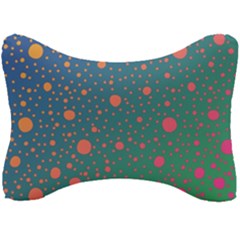 Color Pattern Dot Scrapbooking Seat Head Rest Cushion by Wegoenart