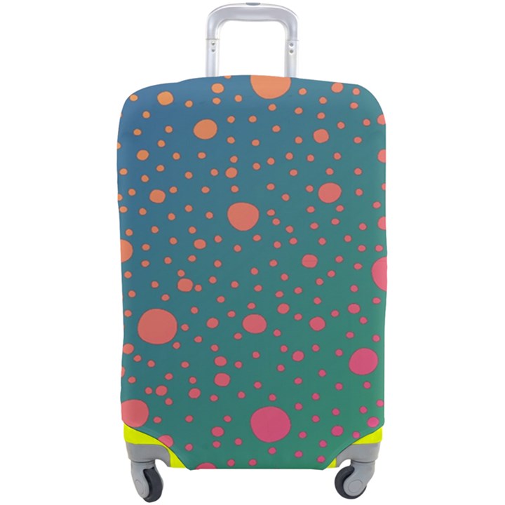 Color Pattern Dot Scrapbooking Luggage Cover (Large)