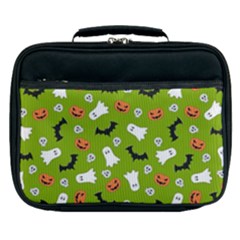 Pattern Seamless Halloween Fall Lunch Bag by Wegoenart