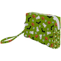 Pattern Seamless Halloween Fall Wristlet Pouch Bag (small)