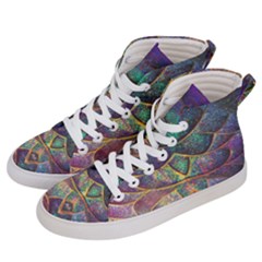 Dragon Fractal Pattern Texture Men s Hi-top Skate Sneakers by Wegoenart