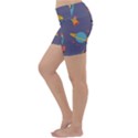 Space Seamless Pattern Lightweight Velour Yoga Shorts View2